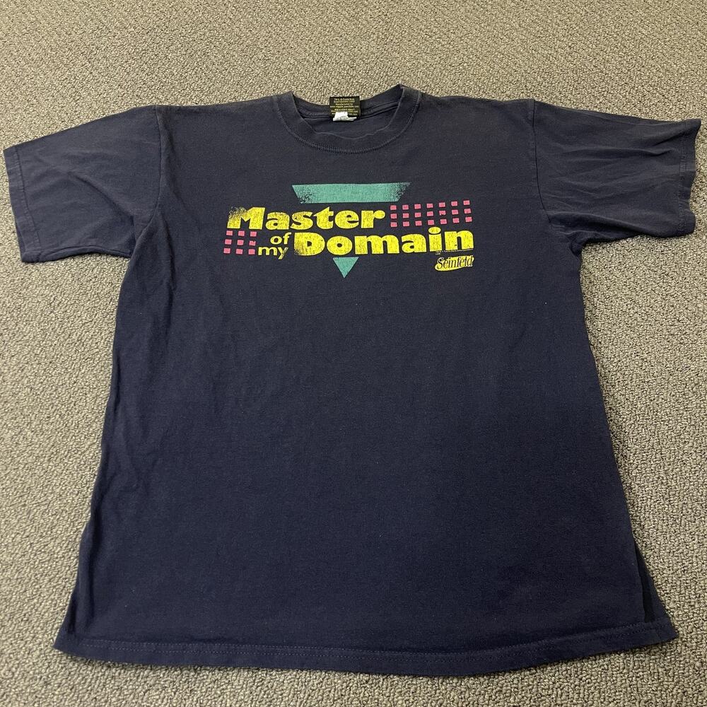 Seinfeld Master of My Domain Shirt Mens Large TV Show Comedy Graphic Tee *
